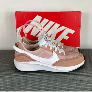 NEW Nike dusty pink white waffle debut athletic running shoes women’s size 6